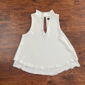 High neck white blouse size small